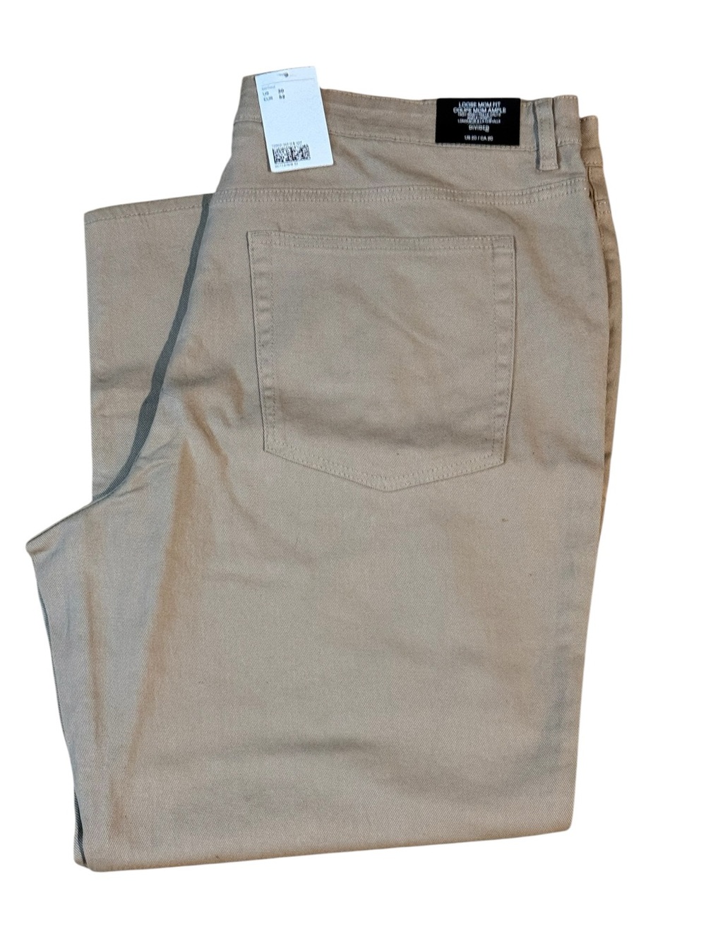 Straight-Leg Khaki Jeans -Khaki Beige